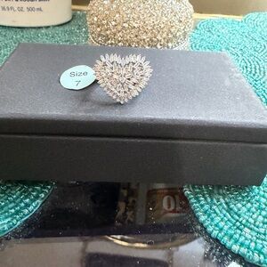 Elegant NEW Sterling Silver Ring with cubic stones